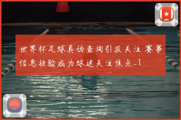 世界杯足球真伪查询引发关注 赛事信息核验成为球迷关注焦点_1